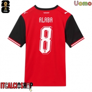 Austria David Alaba #8 Prima Maglia Mondiali 2026 Manica Corta